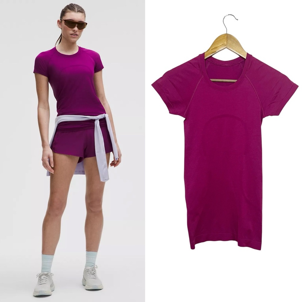 Lululemon Swiftly Tech Short Sleeve Shirt 2.0 0 Chilled Grape Purple Top Gym